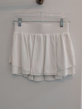 White Layered Mini Skirt - Women